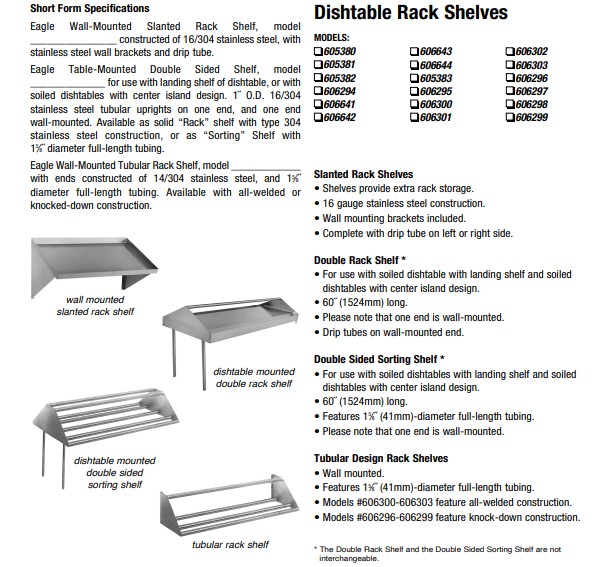 Tubular design rack shelf